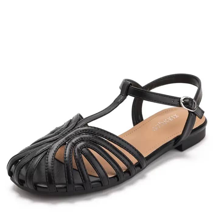Sandales plates élégantes de marque pour femme