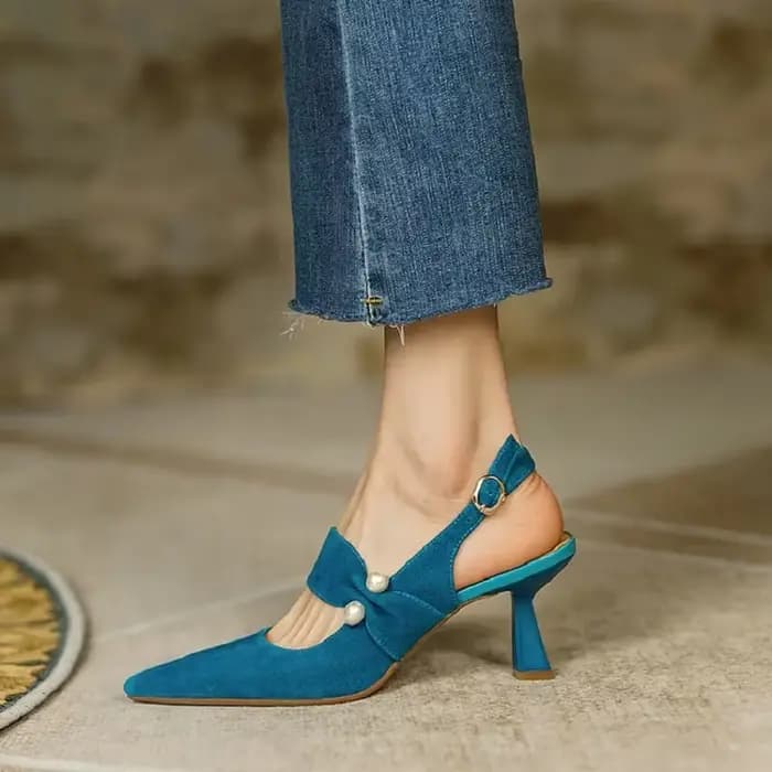 Sandales d'été en daim de mouton pour femmes