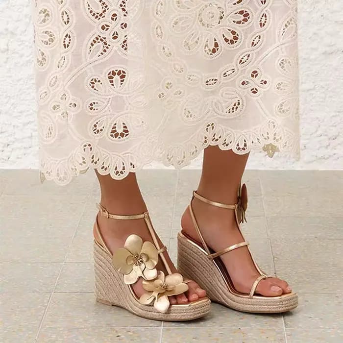 Sandales compensées espadrilles pour femme