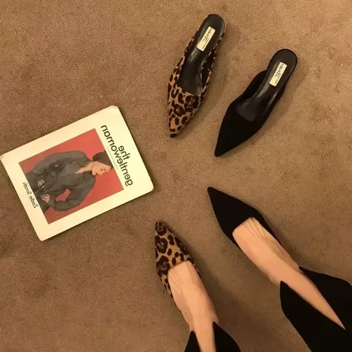Mules à bout pointu pour femmes