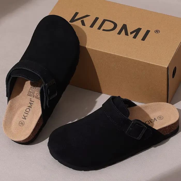 Litfun – sabots pour femmes, nouvelle mode, avec sangle réglable, Mules en cuir avec Support d'arc, chaussures d'extérieur unisexes pour pommes de terre