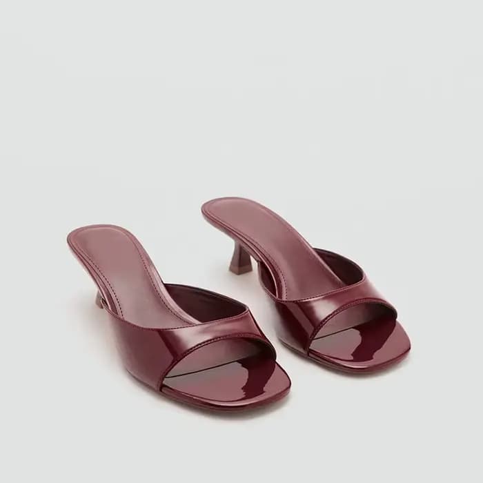 Sandales mules confortables à talon chaton pour femme