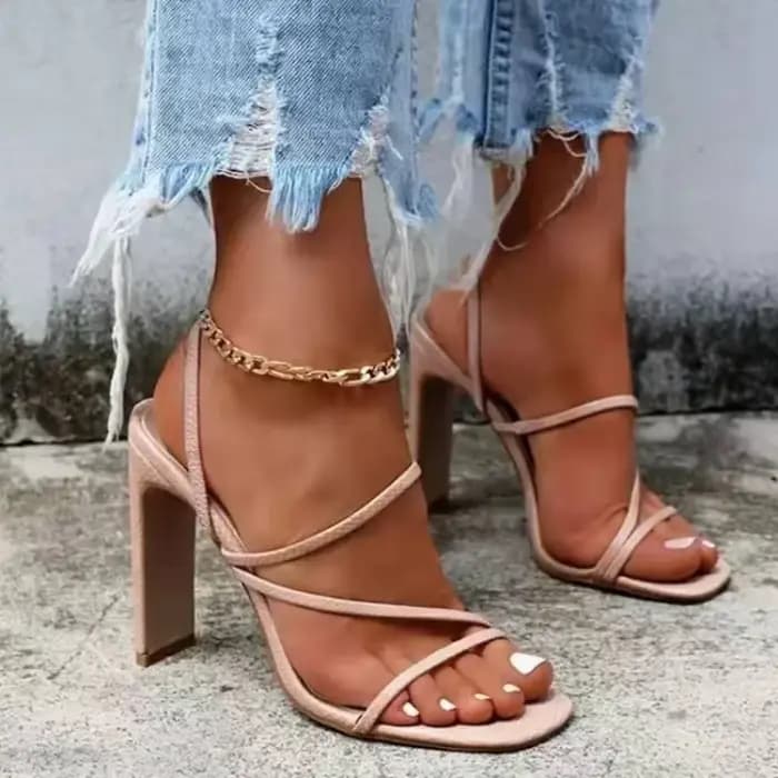 Sandales à talons épais pour femmes