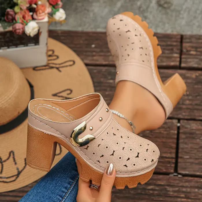 Mules multicolores tendance pour femmes