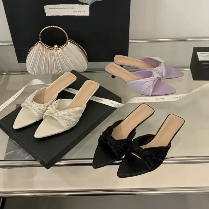 Bailamos femmes pantoufles d'extérieur chaussures à talons hauts 2025