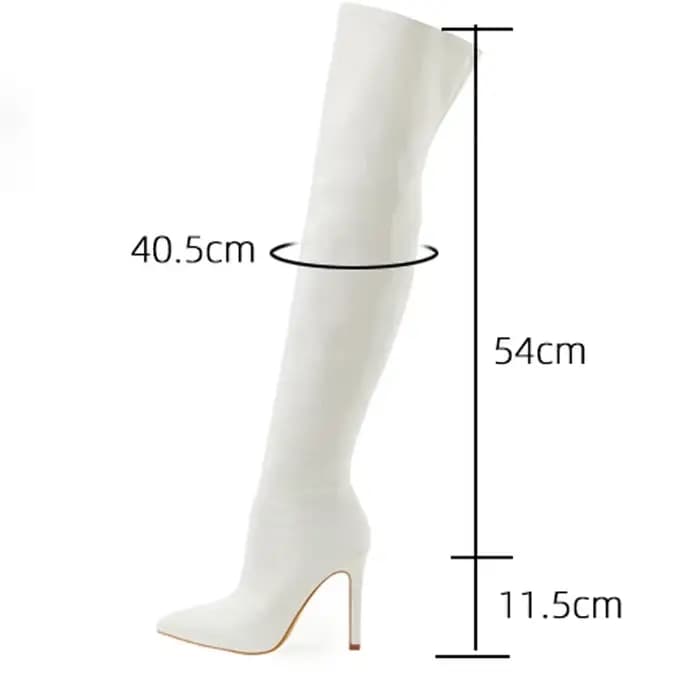 Chaussures pour femmes bottes pour femmes brodées à la main talons hauts Sexy bottes au-dessus du genou bout pointu Strippers dames bottes longues