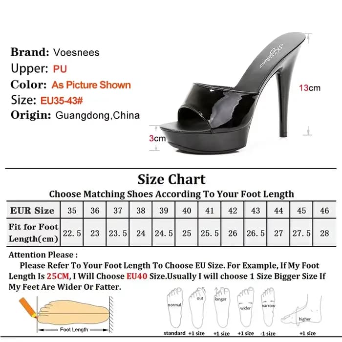 Mules en cuir verni à talons fins pour femmes