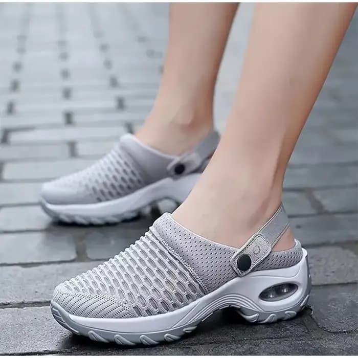 Sandales à plateforme en maille respirante pour femmes