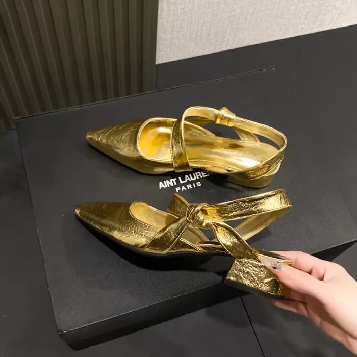 Femmes sandales nouveau bout pointu Marie Jane chaussures été cristal talons hauts