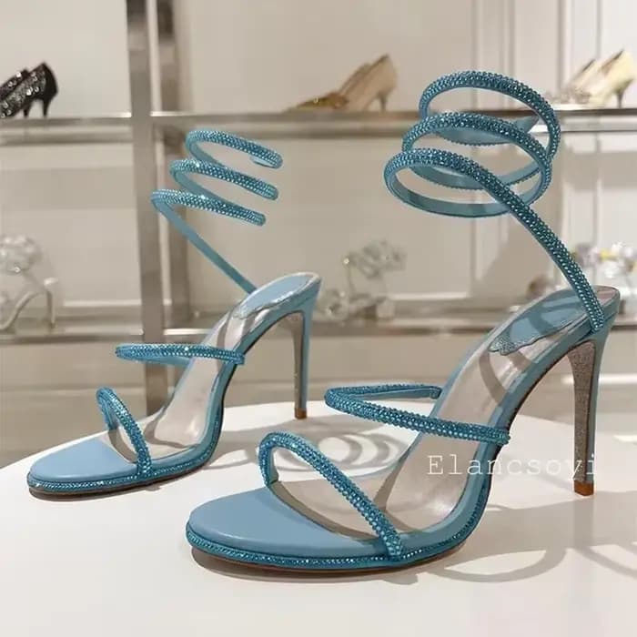 Sandales de gladiateur à talons hauts et fins pour femmes