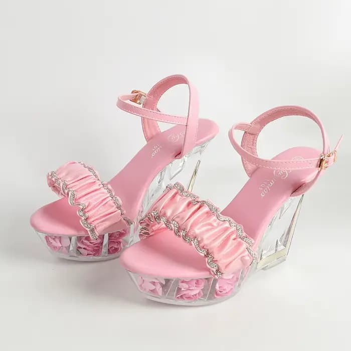 Chaussures à talon compensé 11 cm pour femme