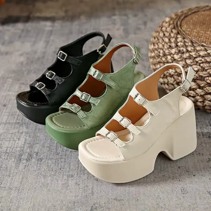 Sandales à talons hauts pour femmes, sexy et tendance, chaussures à plateforme épaisses, mules de marche, escarpins imprimés de créateur, tongs décontractées, chaussures pour femme
