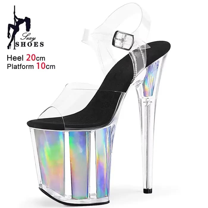 Sandales holographiques 17CM 20CM