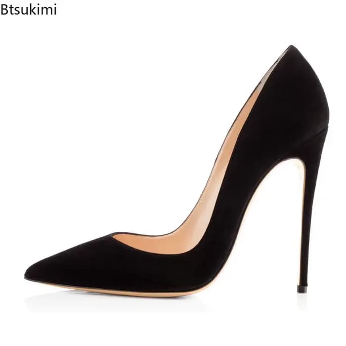 Escarpins sexy en daim vert pour femme 2026 – Talons hauts fins pour le printemps