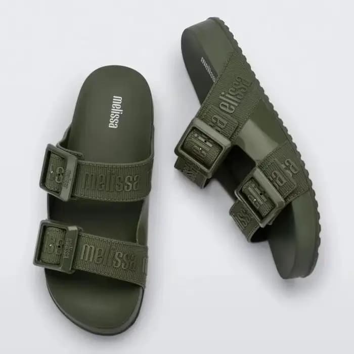 Sandales d'été pour femmes Melissa, chaussures en gelée à lanières larges, talon épais, style décontracté, en PVC, forme bouche de poisson