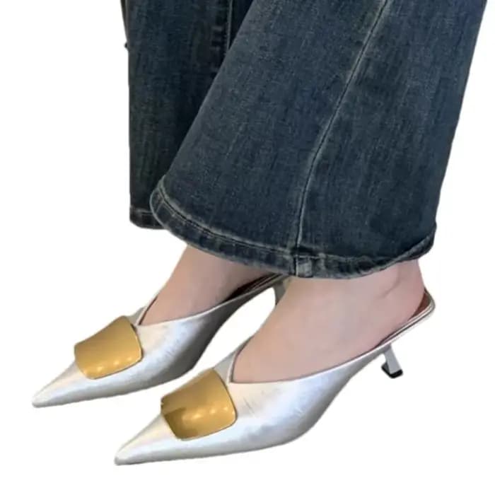Chaussures de luxe pour femmes talons hauts Mules
