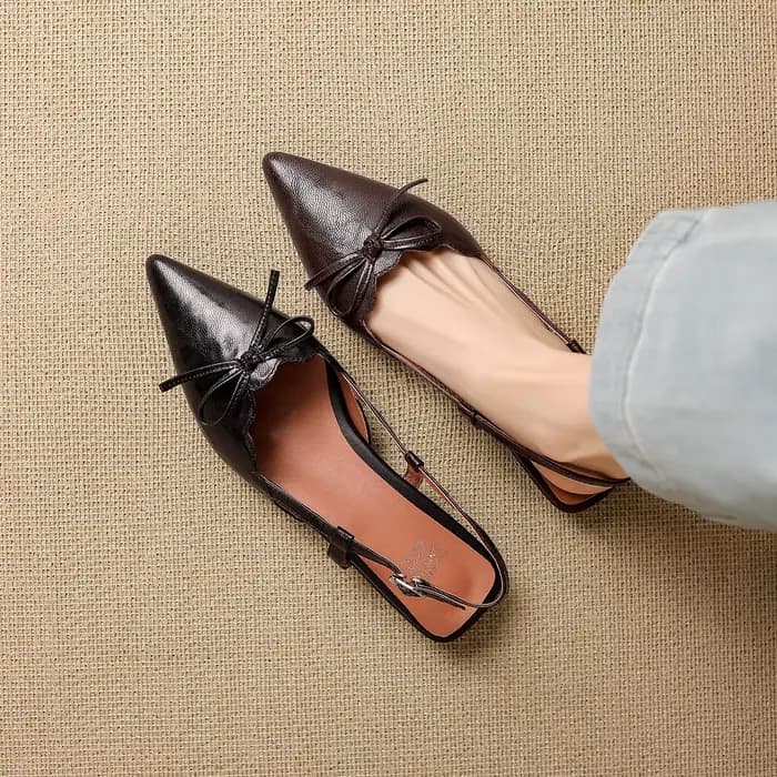 Nouvelles sandales d'été 2026 pour femmes en cuir véritable