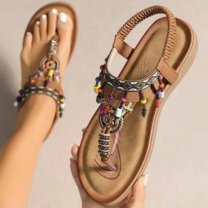 Sandales femme talons bas