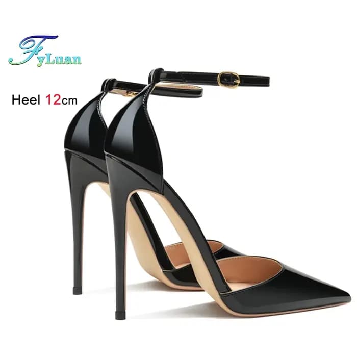 Escarpins en cuir verni pour femmes