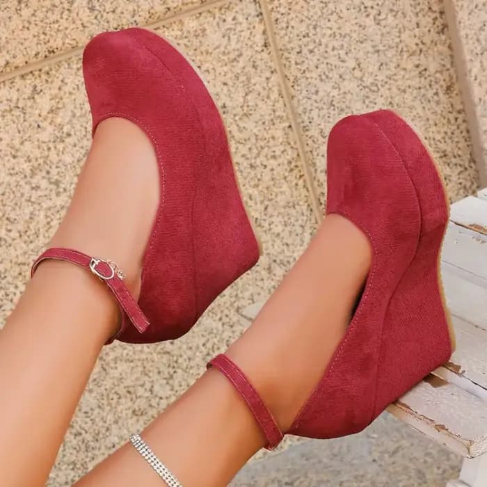 Chaussures simples à talons mi-hauts peu profonds pour femmes, grande taille, nouvelle collection d'automne
