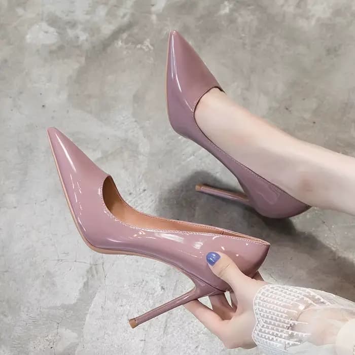 Bout pointu Sexy Super haut talon dames chaussures d'été Stilito luxe en cuir