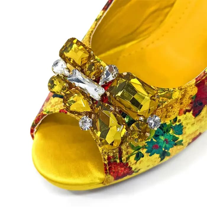 Talons Élégants avec Strass pour Femme