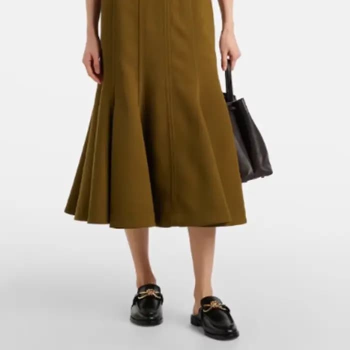Mules en cuir véritable de haute qualité avec boucle métallique pour femmes