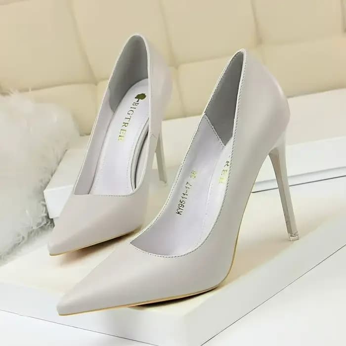 Escarpins pour femmes 7.5cm 10.5cm talons hauts en cuir souple chaussures simples peu profondes