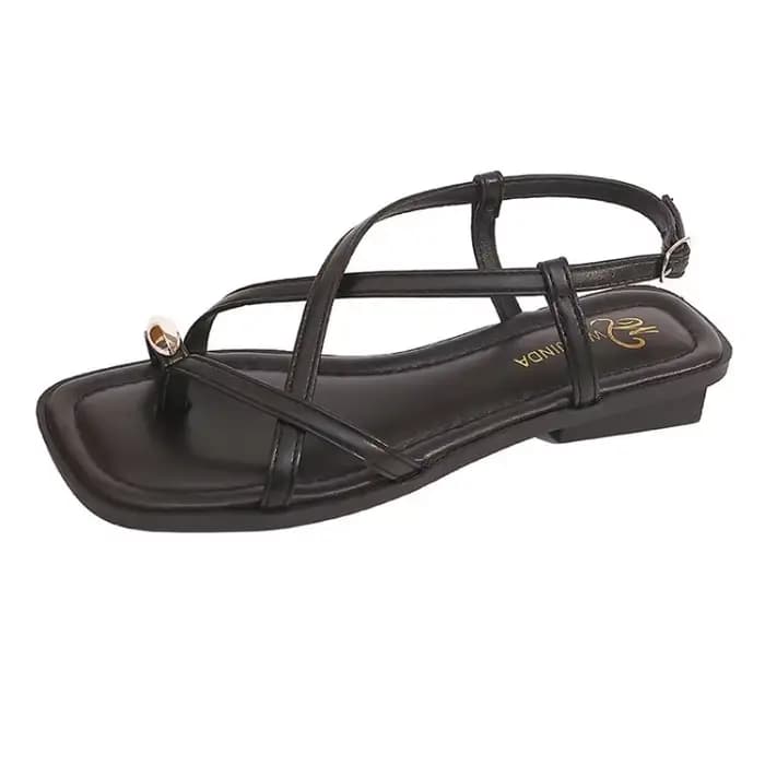 Sandales Femme Été 2026 Nouvelle Collection – Chaussures Romaines à Bout Carré
