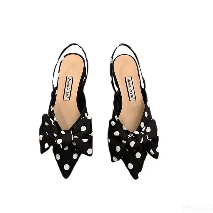 Baotou-Sandales pointues à talons bas pour femmes