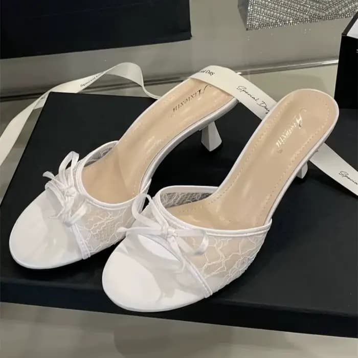 Nouvelles sandales plates à talon fin et bout ouvert pour femmes