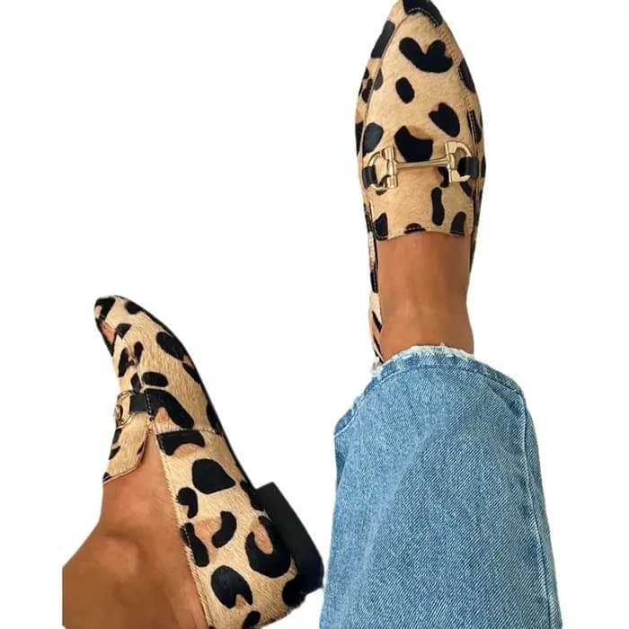 Chaussures Femme Grande Taille 40-43 Imprimé Léopard