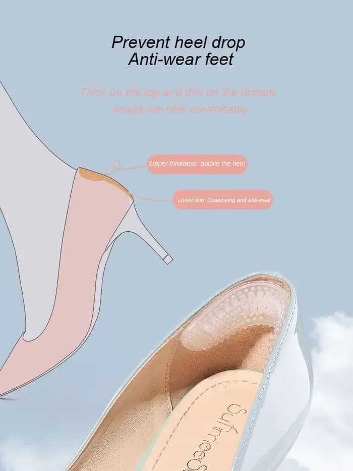 Autocollants de talons en silicone coordonnants pour femmes et hommes