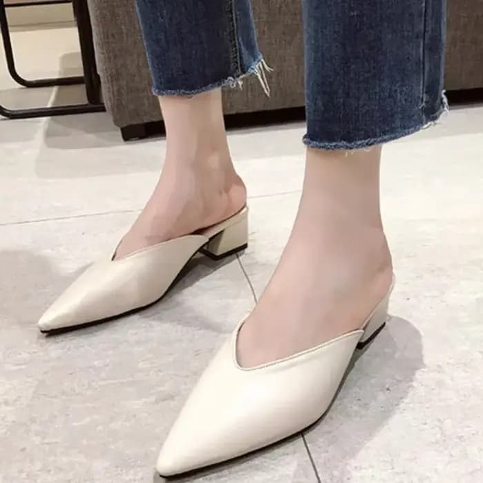 Baotou-Pantoufles Sexy à Talons Hauts et Épais pour Femme