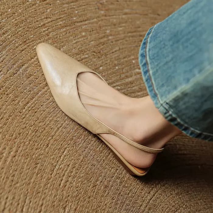 2025 nouveau été femmes Mules en cuir véritable