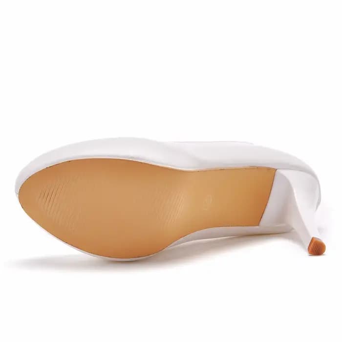 Chaussures de mariée blanches pour femmes