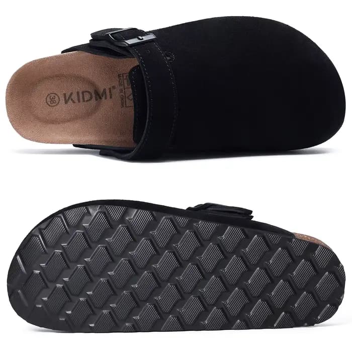 Litfun – sabots pour femmes, nouvelle mode, avec sangle réglable, Mules en cuir avec Support d'arc, chaussures d'extérieur unisexes pour pommes de terre
