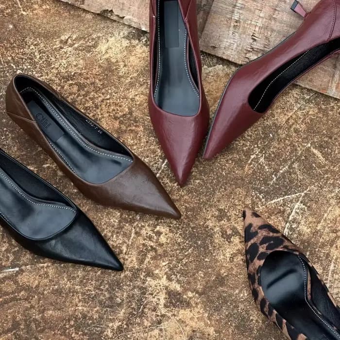 Printemps Design imprimé léopard femme pompes bout pointu mince talons bas élégant fête femme pompes à talons hauts Zapatos De Mujer