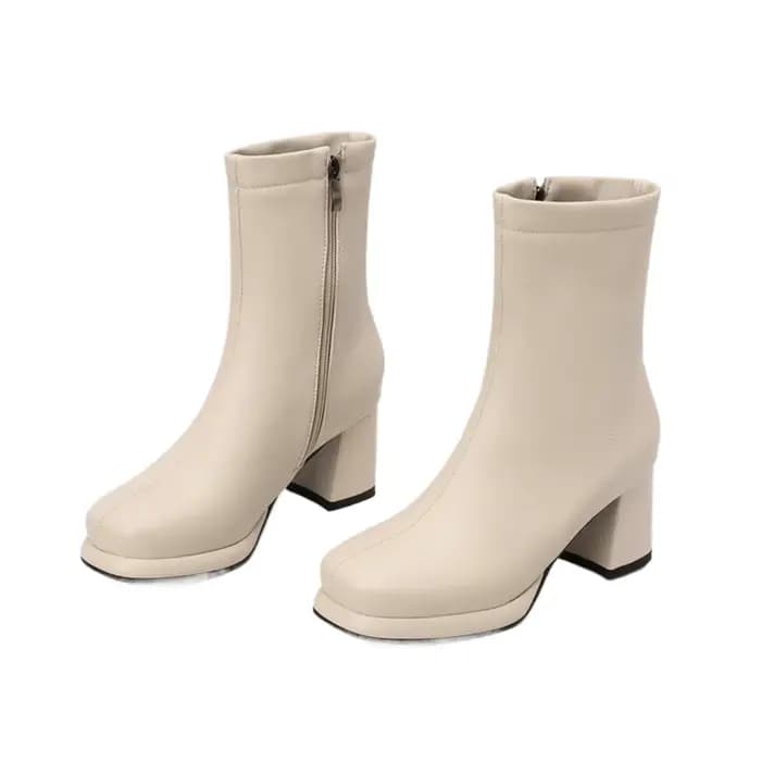 Bottines en cuir pour femmes