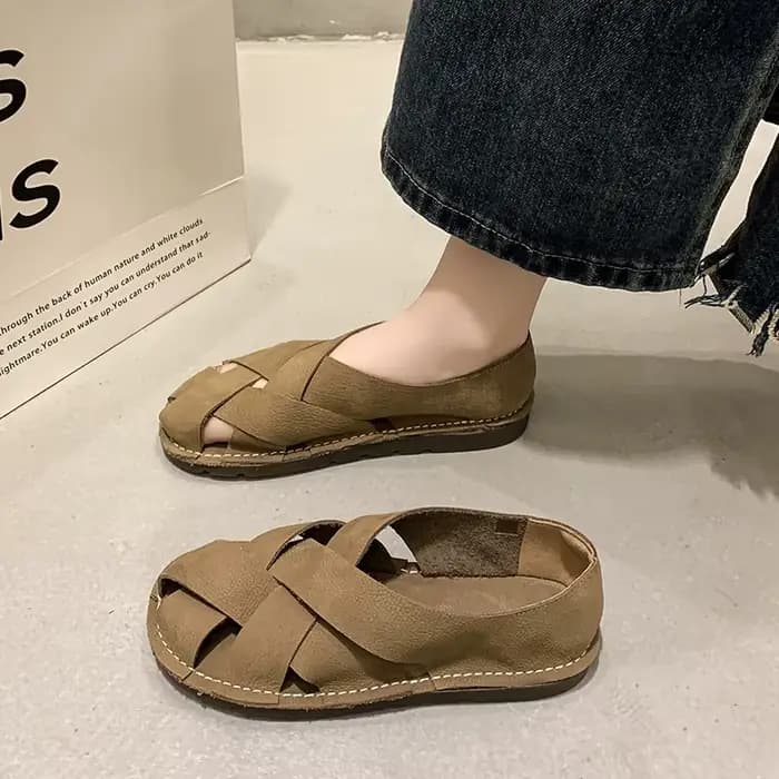 Sandales en cuir pour femmes