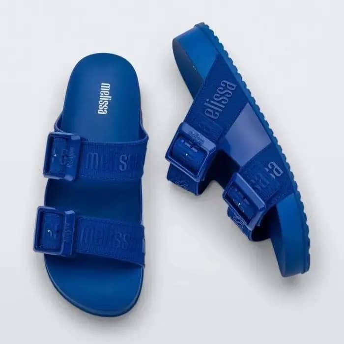 Sandales d'été pour femmes Melissa, chaussures en gelée à lanières larges, talon épais, style décontracté, en PVC, forme bouche de poisson