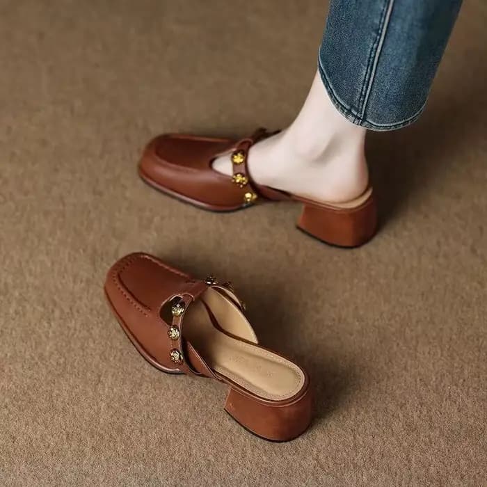 Mules à bride en T pour femmes
