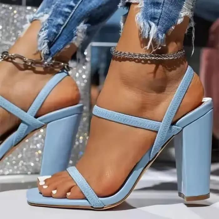 Sandales à talons épais pour femmes