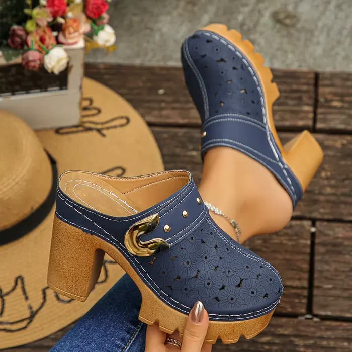Mules multicolores tendance pour femmes