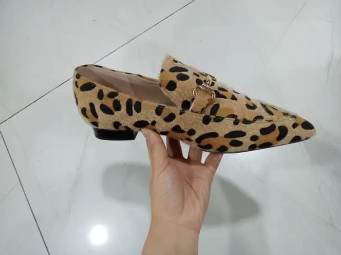 Chaussures Femme Grande Taille 40-43 Imprimé Léopard