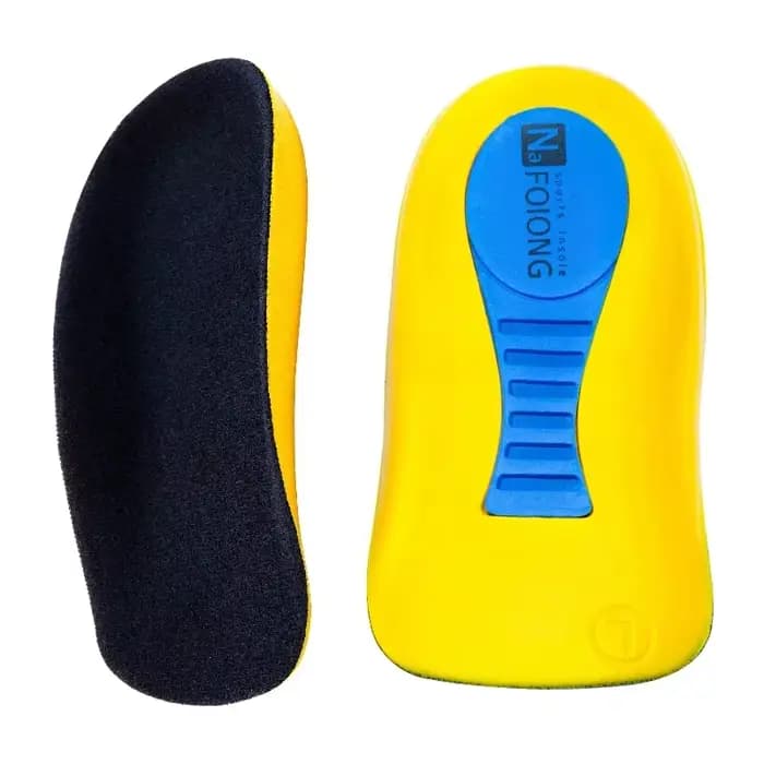 Demi-semelles orthopédiques pour hommes et femmes, pour le soulagement des douleurs au talon et des épines calcanéennes, avec coussinets de massage pour les pieds, en latex souple, pour chaussures de 