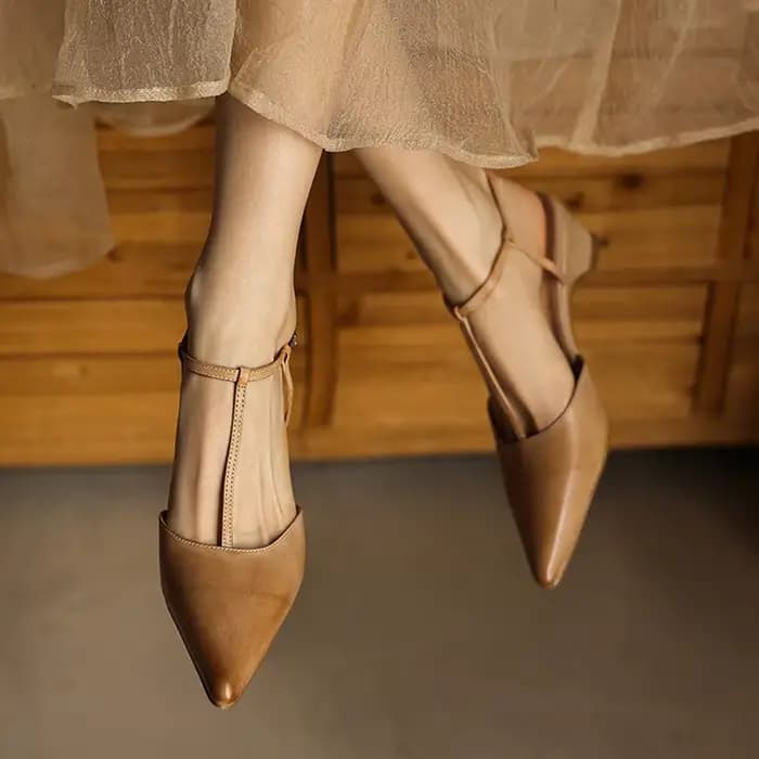 Nouvelles sandales d'été pour femmes en cuir véritable