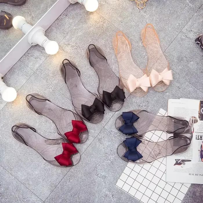 Sandales plates en gelée pour femmes