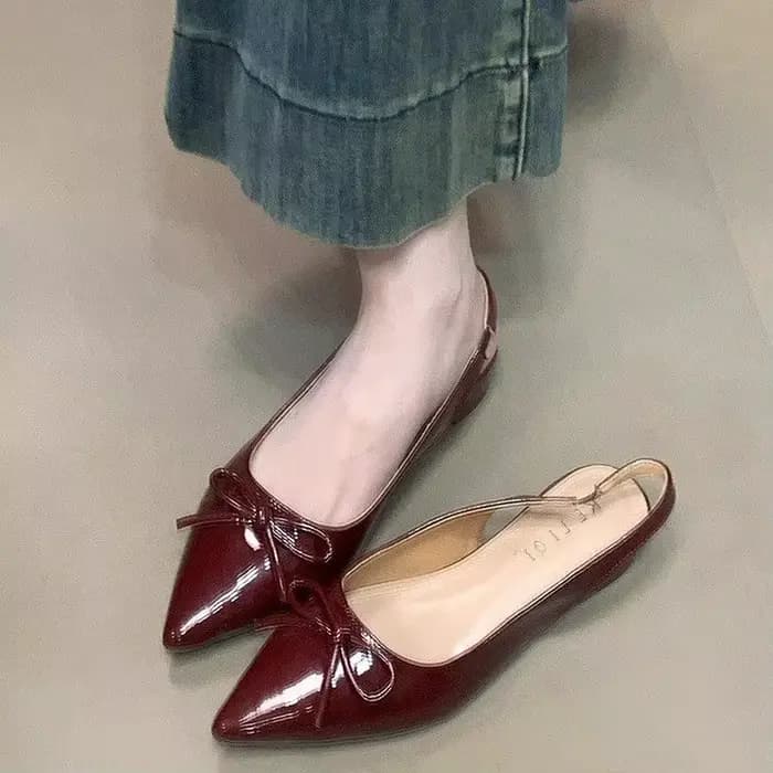 Nouveau Été couverture orteil femmes chaussures plates sandales élégantes Slingbacks Muels