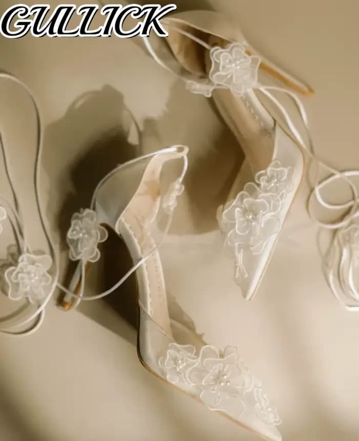 Sandales à talons en maille d'air pour femmes
